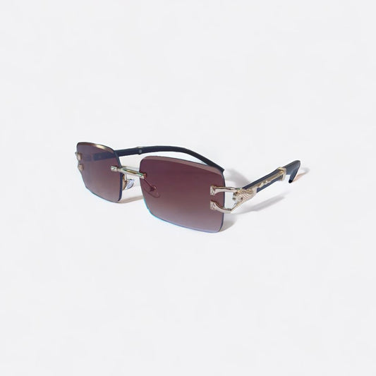 CARTIER SUNGLASSES  LEOPARD ADITION (BLACK& BROWN SHADED)