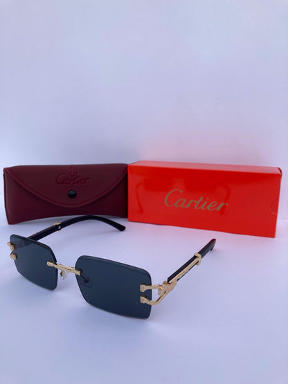 CARTIER SUNGLASSES  LEOPARD ADITION (BLACK& BROWN SHADED)