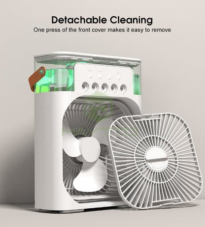 Trending Mini Air Conditioner Fan Premium 3 In 1 Desk Cooling Fan Spray Fan