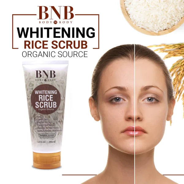 Bnb-rice Extract Bright & Glow Kit (Rice Face Wash, Scrub & Mask )