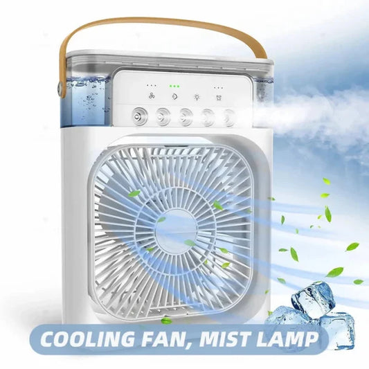 Trending Mini Air Conditioner Fan Premium 3 In 1 Desk Cooling Fan Spray Fan