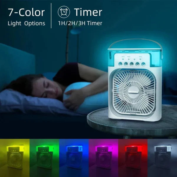 Trending Mini Air Conditioner Fan Premium 3 In 1 Desk Cooling Fan Spray Fan